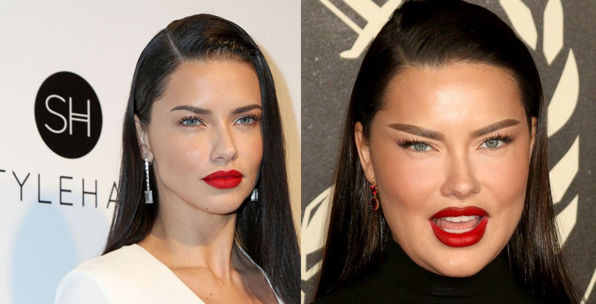 عارضة الأزياء أدريانا ليما بملامج وجه مختلفة