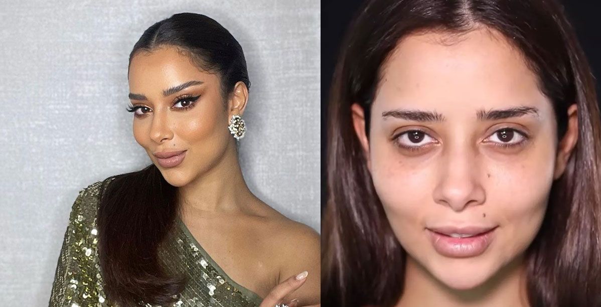 صورا للنجمات قبل المكياج