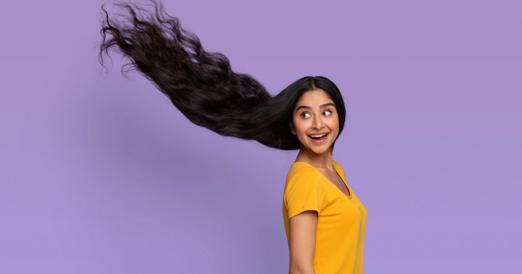 طريقة تمنح الهنديات شعرا طويلا