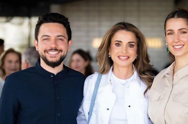 الأميرة رجوة قبل زواجها من الأمير الحسين