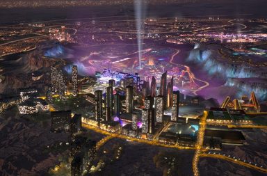 الأمير محمد بن سلمان يكشف الستار عن المخطط الحضري والعلامة التجارية لمدينة القدية