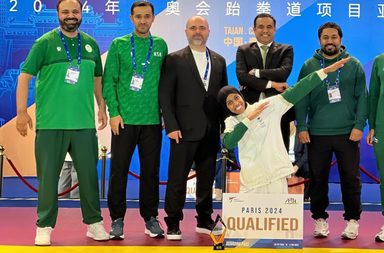 لاعبة المنتخب السعودي للتايكوندو دنيا أبو طالب تتأهل إلى أولمبياد باريس