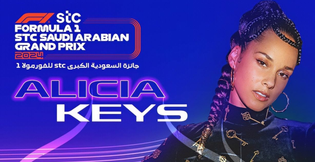 النجمة أليشيا كيز تُحي حفلها الأول في جدة ضمن حفلات سباق الـ "فورمولا1"