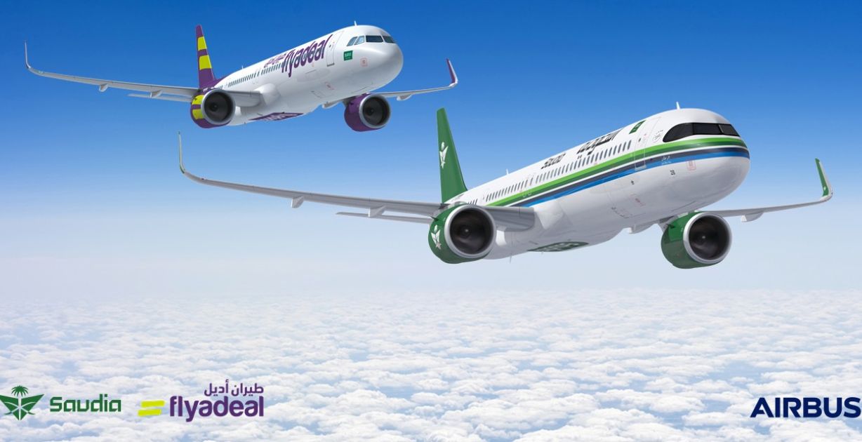 الصفقة التاريخية الأضخم في تاريخ الطيران السعودي لشراء 105 طائرة إيرباص