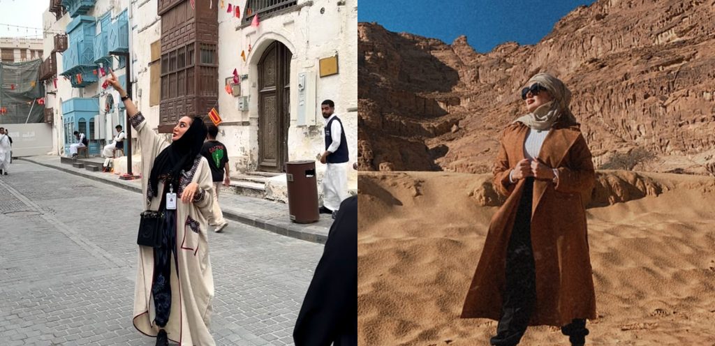 المرشدة السياحية أمل إلياس  في العلا وجدة التاريخية