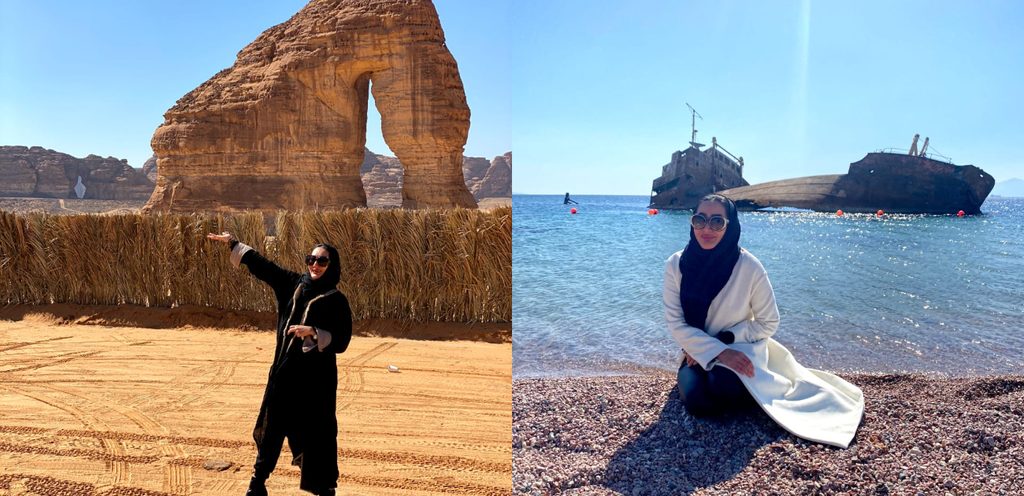 المرشدة السياحية أمل إلياس في نيوم والعلا