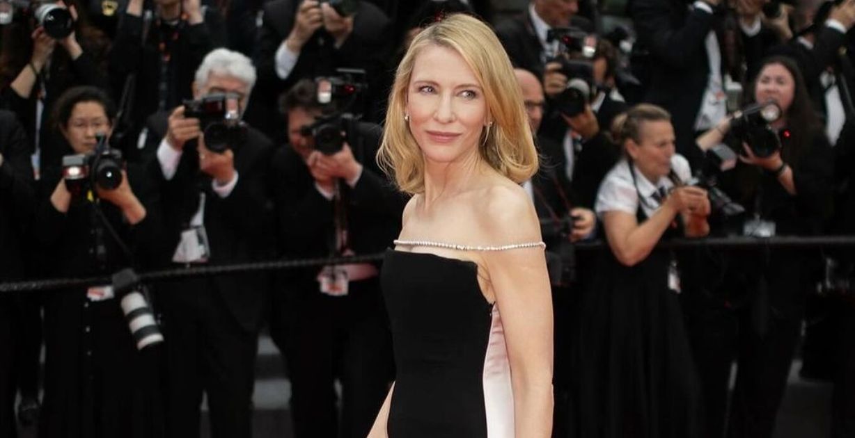 كيت بلانشيت في مهرجان كان السينمائي دعما للقضية الفلسطينية