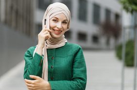 تنسيق اللون الأخضر للمحجبات
