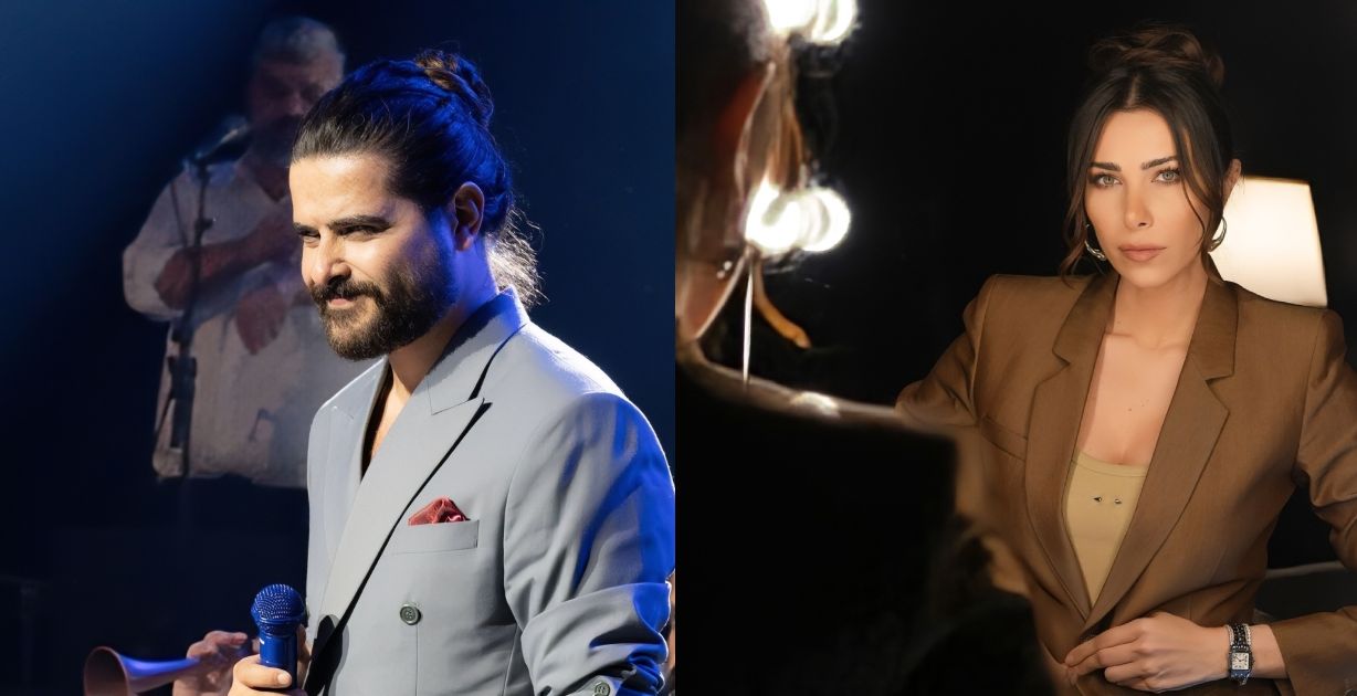 مصدر الصورة: الحساب الرسمي لناصيف زيتون @nassifzeytoun والحساب الرسمي لدانييلا رحمة @Daniella Rahme