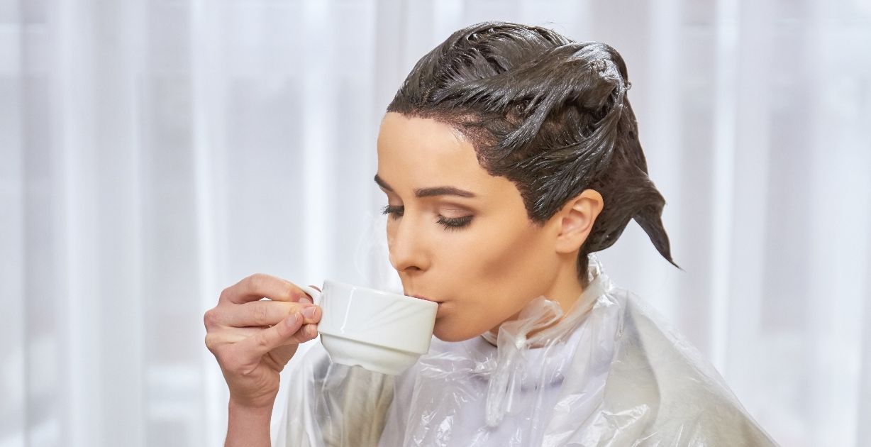 صبغ الشعر يالنسكافيه