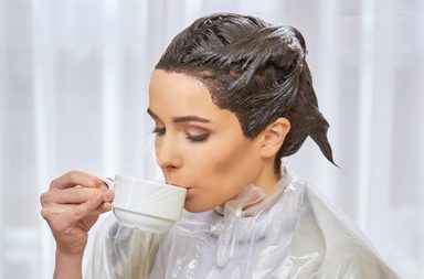 صبغ الشعر يالنسكافيه