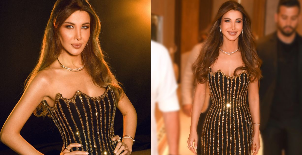 نانسي عجرم متألقة بتصميم جان لويس صبجي