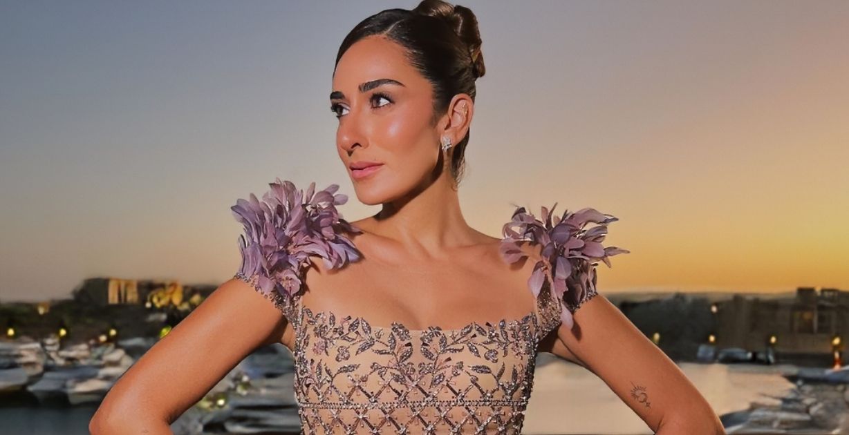 والد أمينة خليل يرافقها في فعاليات مهرجان الجونة