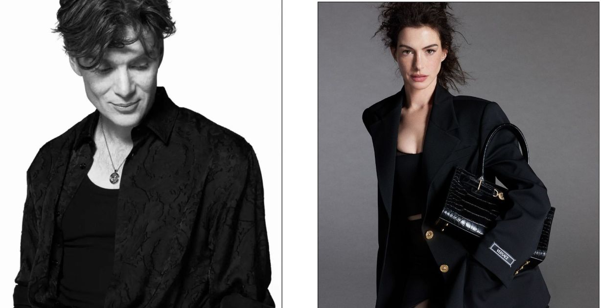 Versace تستعين بالنجوم آن هاثاواي وكيليان مورفي لقيادة حملتها الجديدة