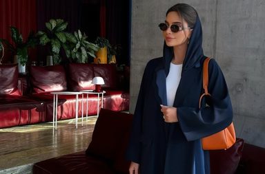 عبايات شتوية. الصورة من حساب فاطمة حسام على انستغرام @fatmaa