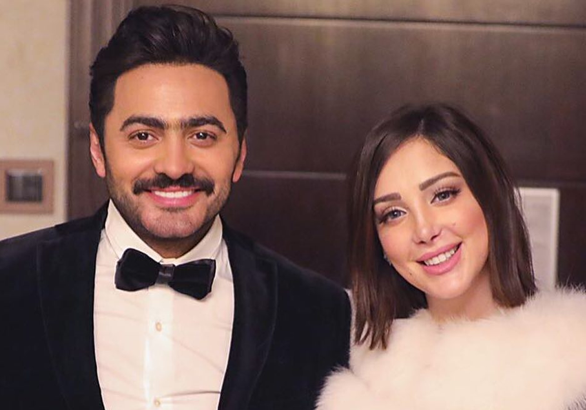بسمة بوسيل توضح حقيقة زواج تامر حسني عليها