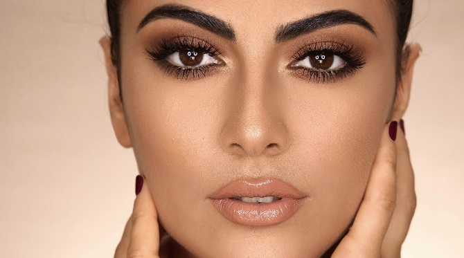 صور اساليب مكياج برونزي للاعراس