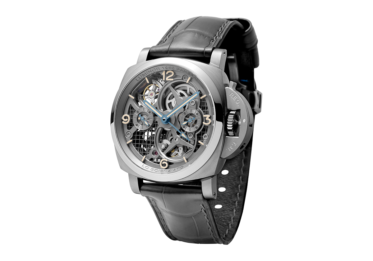 إليكِ ساعة Luminor 1950 Tourbillon GMT Titani من دار Panerai