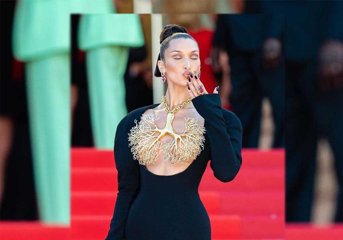 اطلالة بيلا حديد في مهرجان كان السينمائي لعام  2021