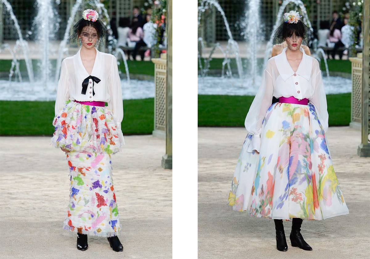 التنانير المطبعة والملونة من CHANEL