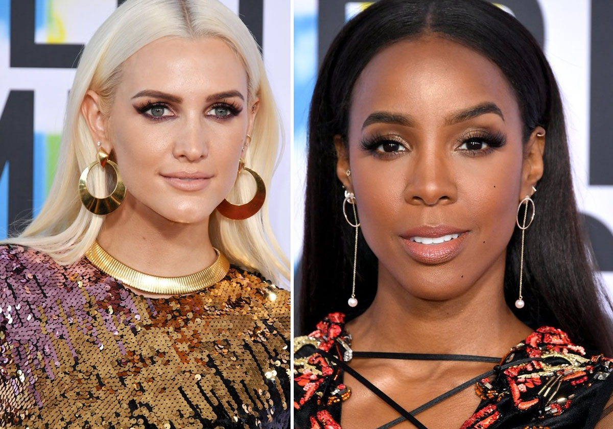 صور ماكياج وشعر النجمات في حفل American Music Awards 2017