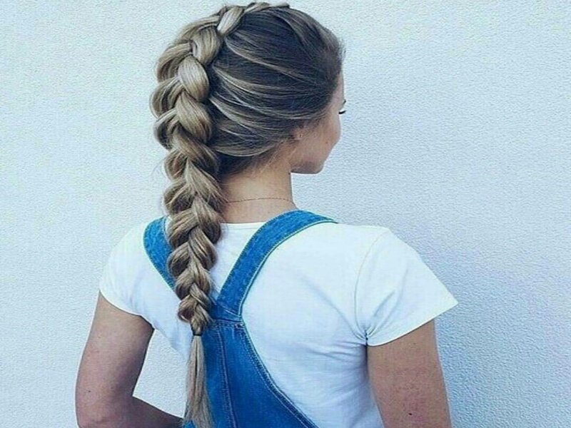 كيف اضفر شعري كله