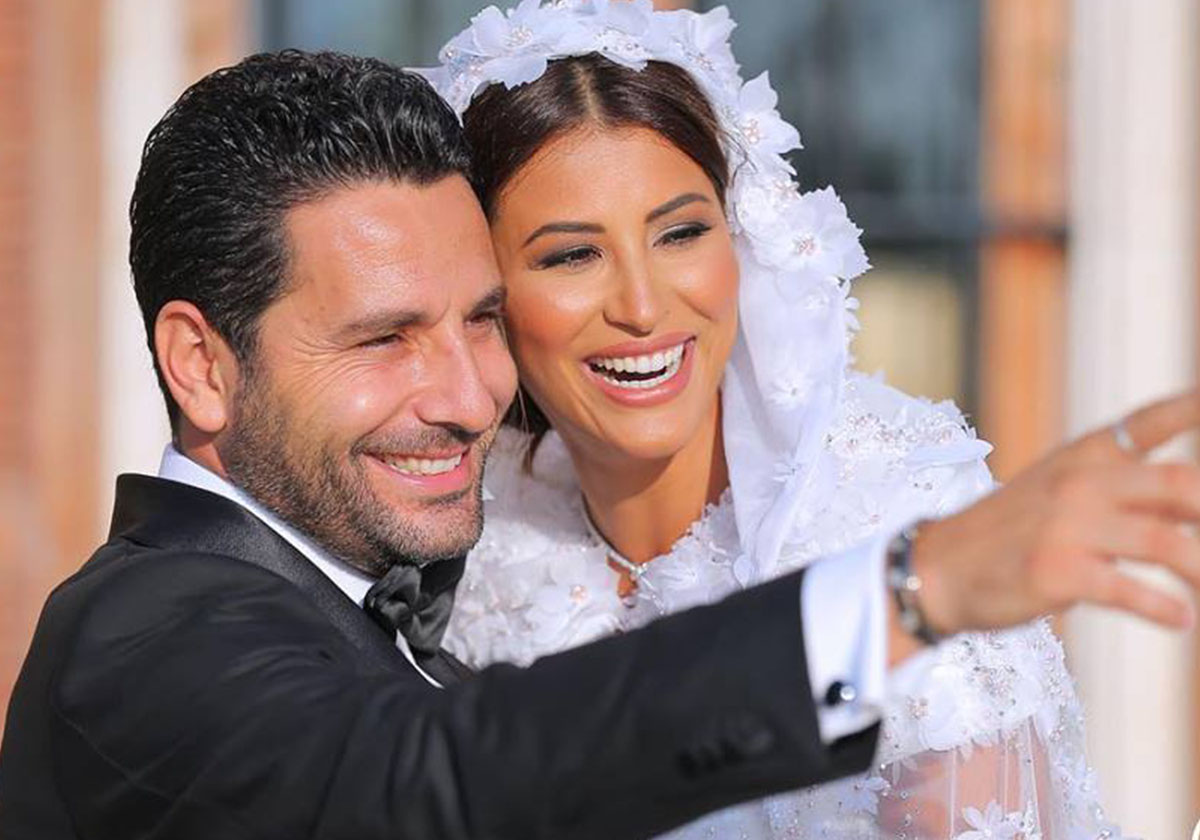 وسام بريدي وريم السعيدي: زفاف الموسم...والعروس تتألق بتصميم جورج حبيقة