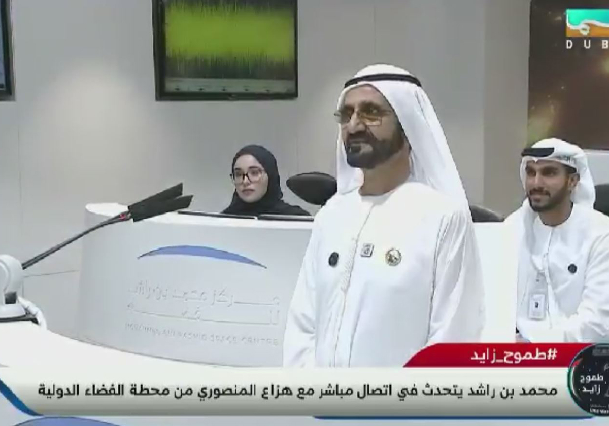 أوّل اتصال مباشر بين محمد بن راشد وهزاع المنصوري