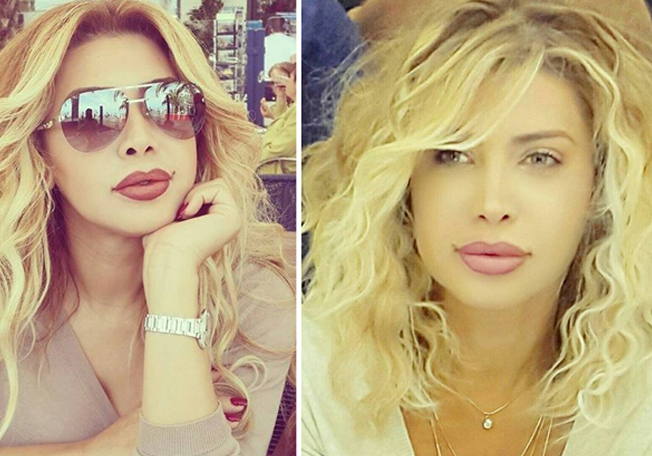 قصة شعر نوال الزغبي الجديدة لدعم حملة سرطان الثدي 
