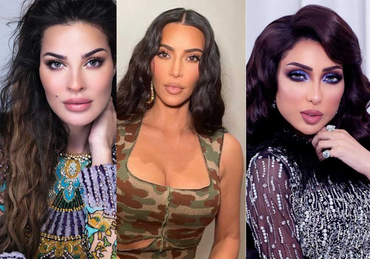 صور النجمات قبل وبعد المكياج