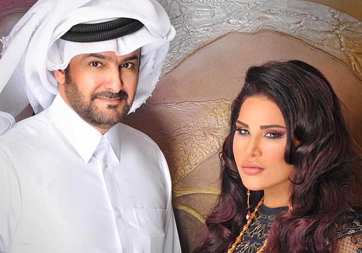 صورٌ تظهر لحظات رومنسية تجمع أحلام وزوجها
