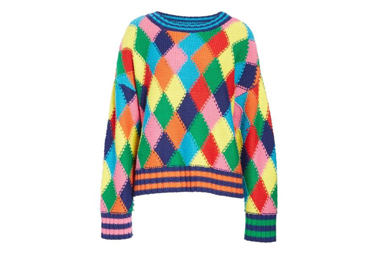 كنزة Mira Mikati المطبعة بالاشكال الهندسية