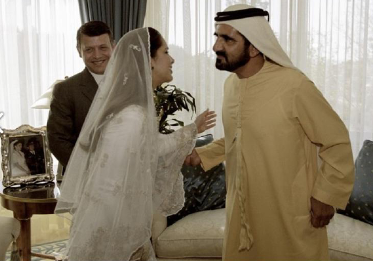 صور نادرة من عقد قران الشيخ محمد بن راشد على الأميرة هيا