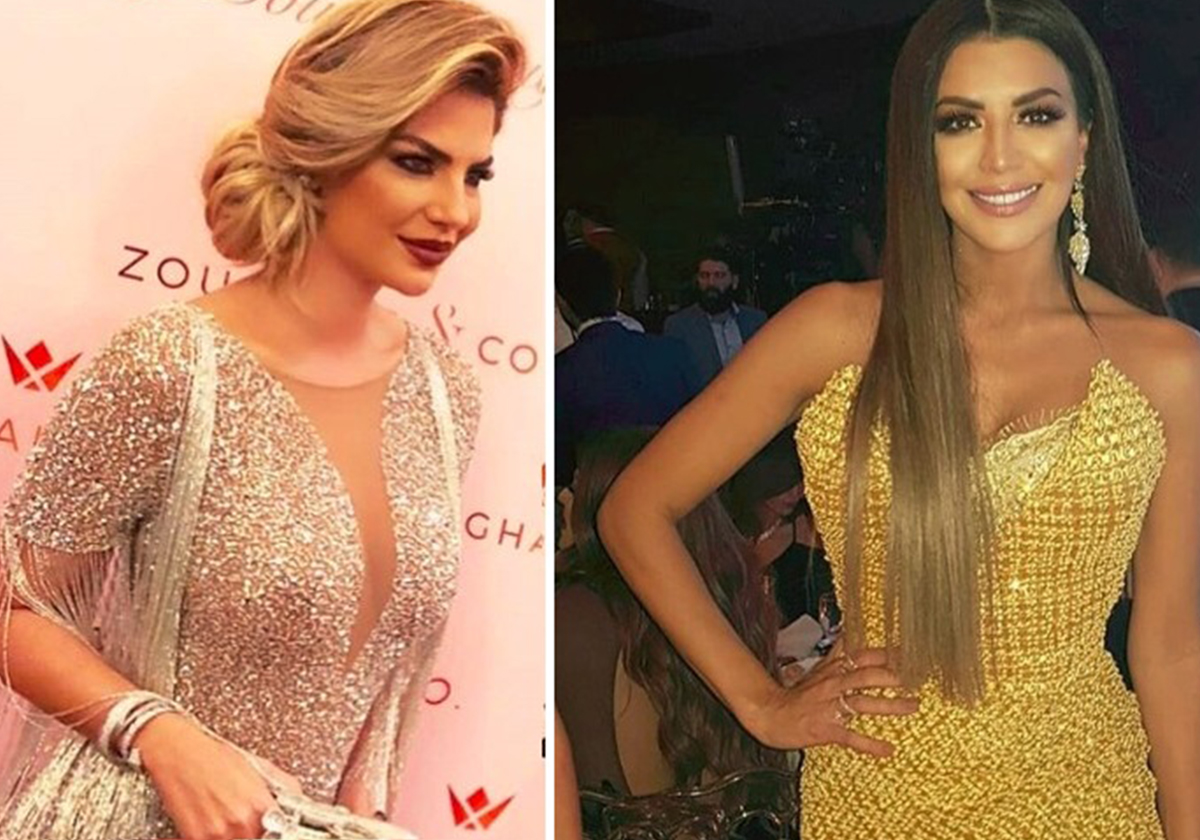 أمل بوشوشة وساندرا رزق في الحفل