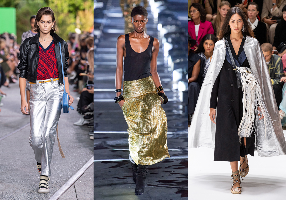 من اليمين إلى اليسار JW Anderson وSaint Laurent وCoach