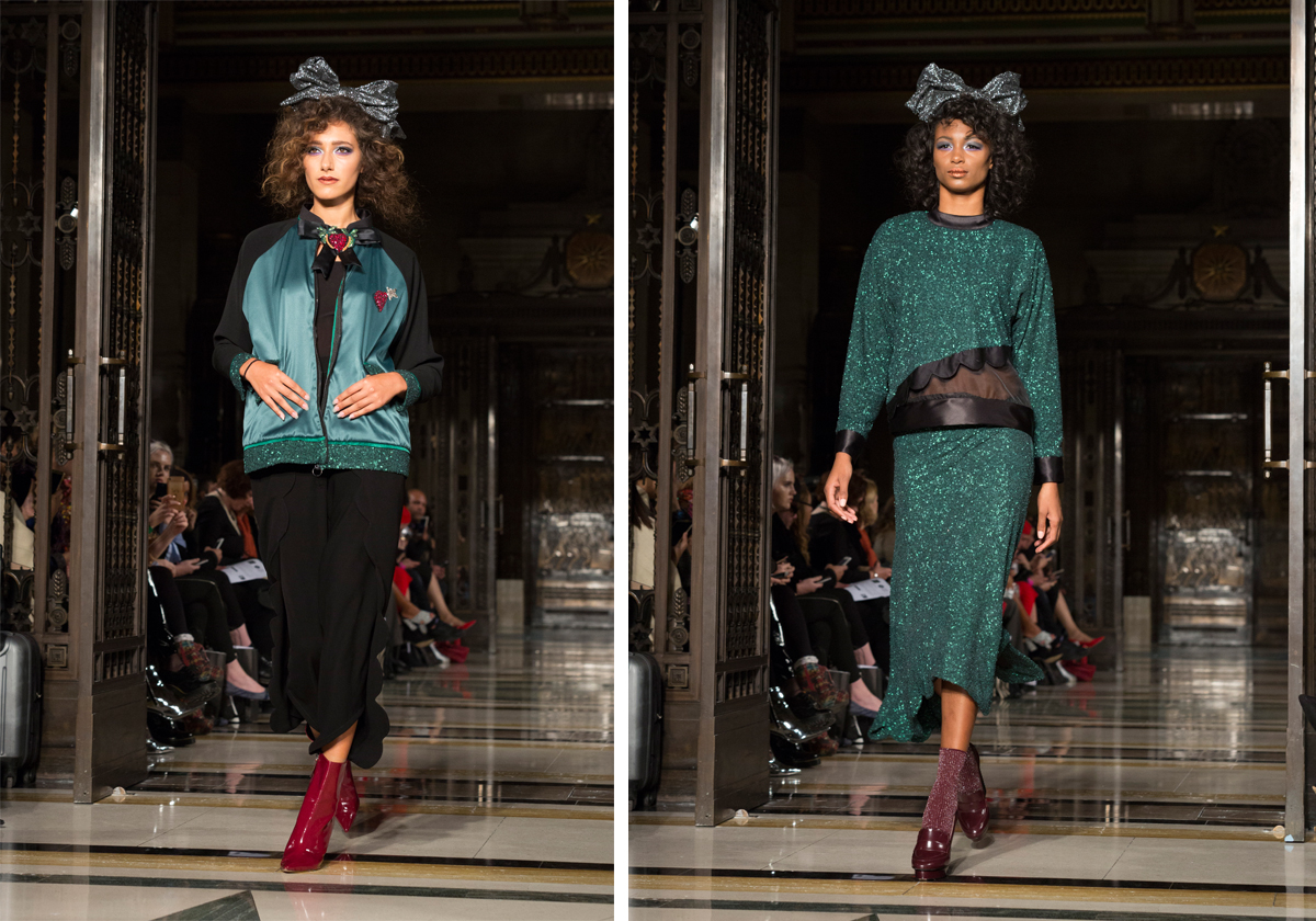 ازياء اميرة هارون التي عرضتها في مسابقة Fashion Scout London 