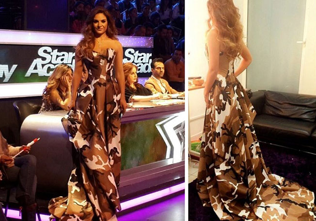 صور فستان هيلدا خليفة من توقيع رامي قاضي