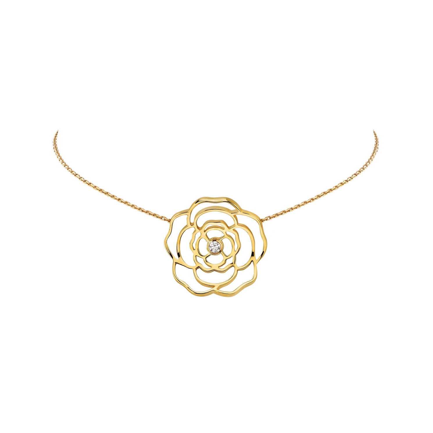 قلادة مميزة من CHANEL من مجموعة Camelia