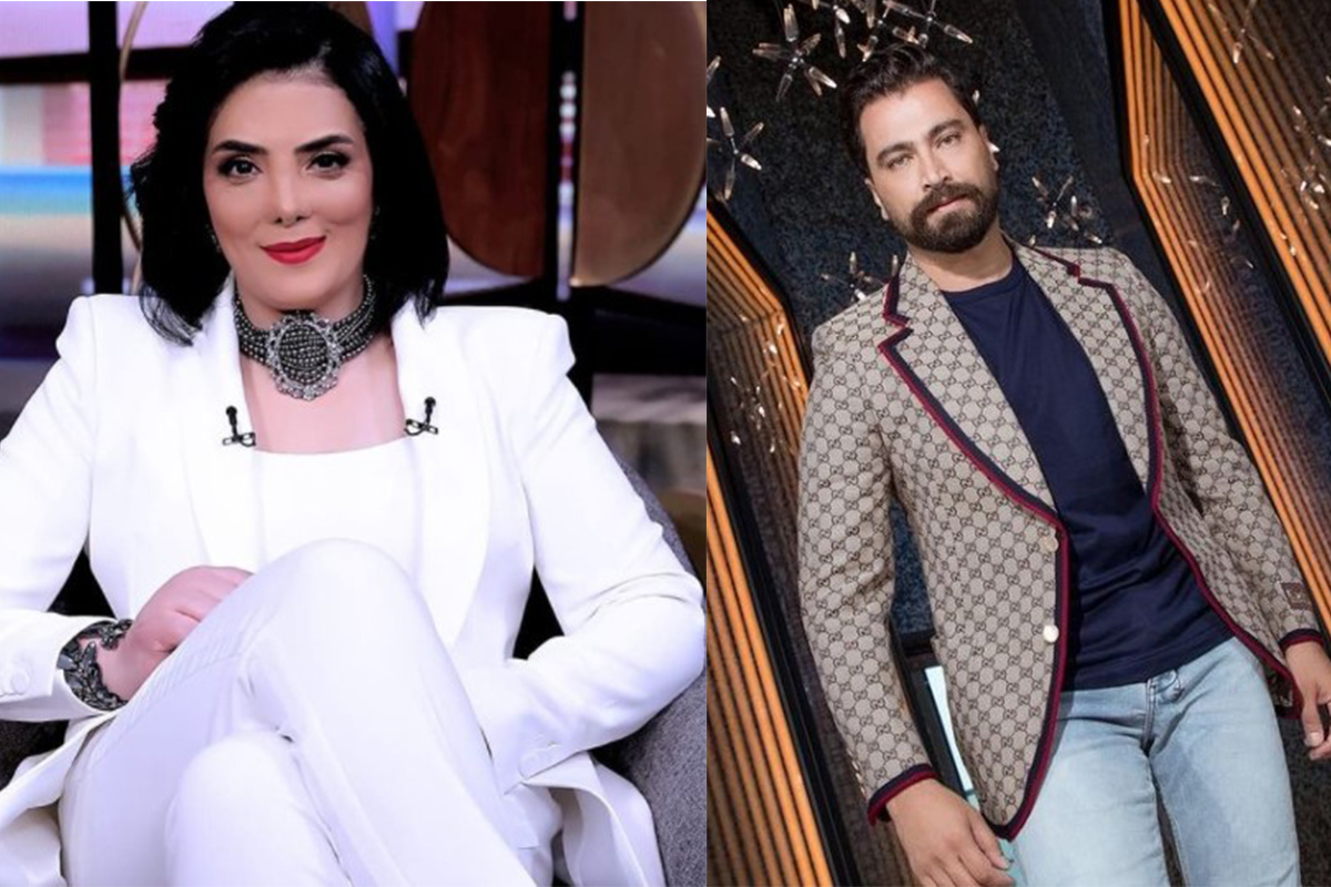 حورية فرغلي تحرج معتصم النهار أمام الكاميرا