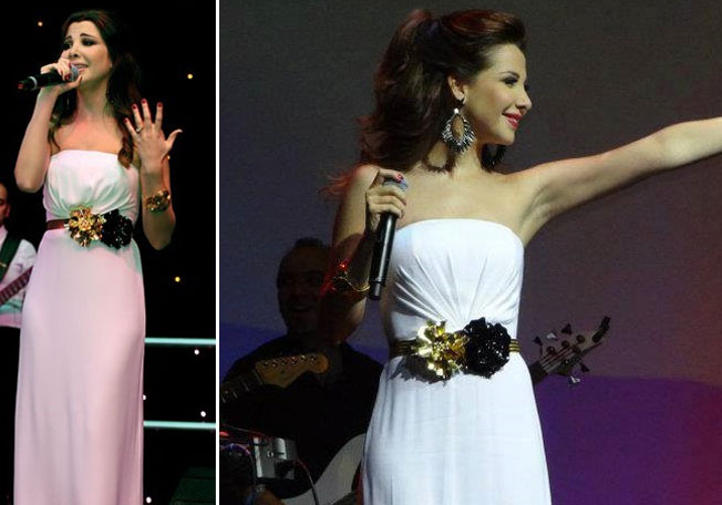 نانسي عجرم ترتدي الفستان ذاته