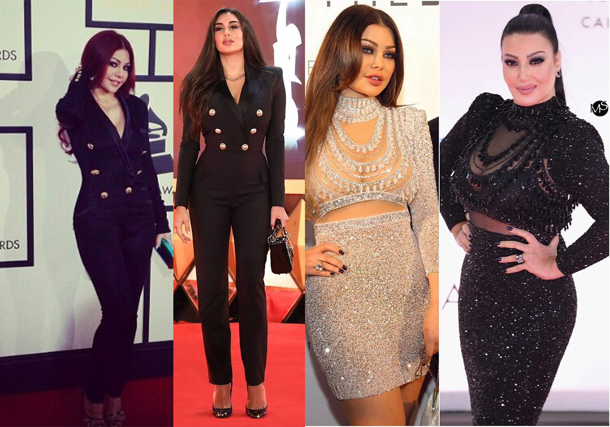 ياسمين صبري وسمية الخشاب نسختا اطلالات هيفاء هبي