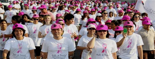 Walkathon دعماً لشهر الوقاية حول سرطان الثدي