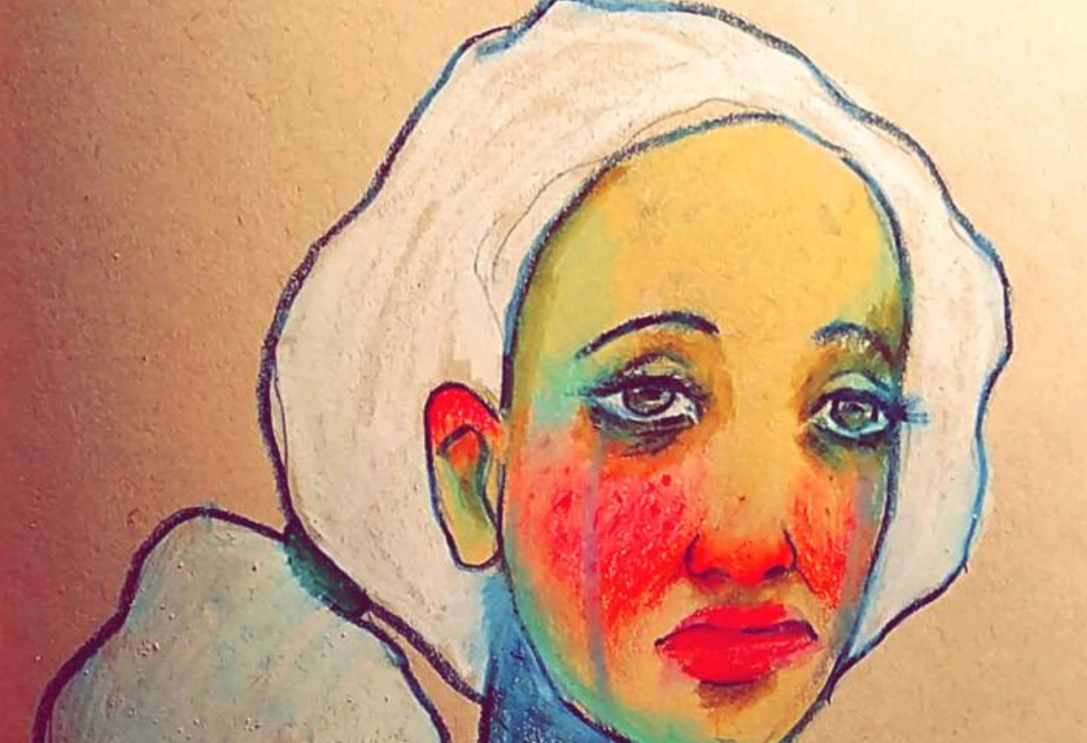 إحدى لوحات هند الزهراني