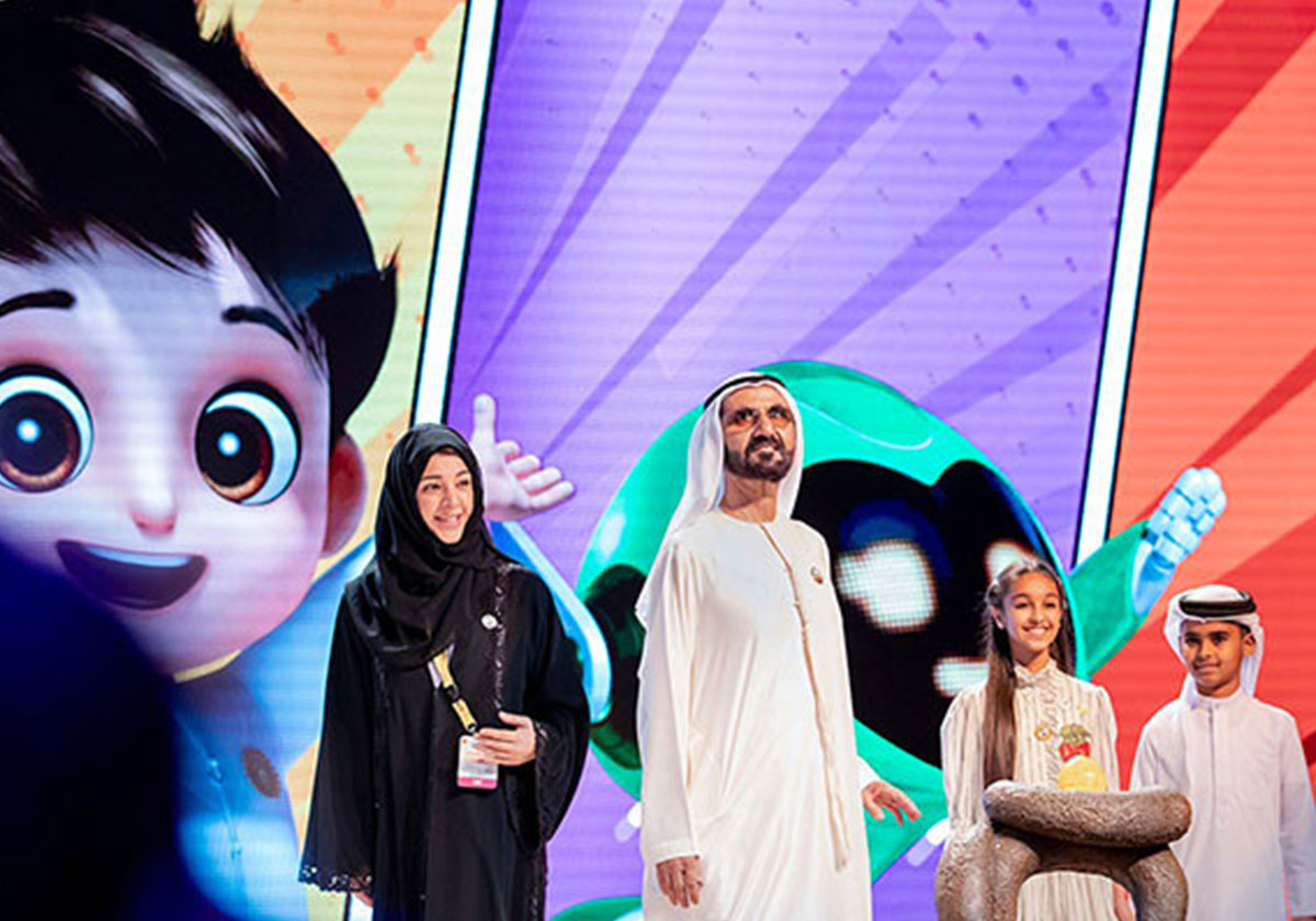 إزاحة الستار عن شخصيات "إكسبو 2020" بحضور الشيخ محمد بن راشد آل مكتوم