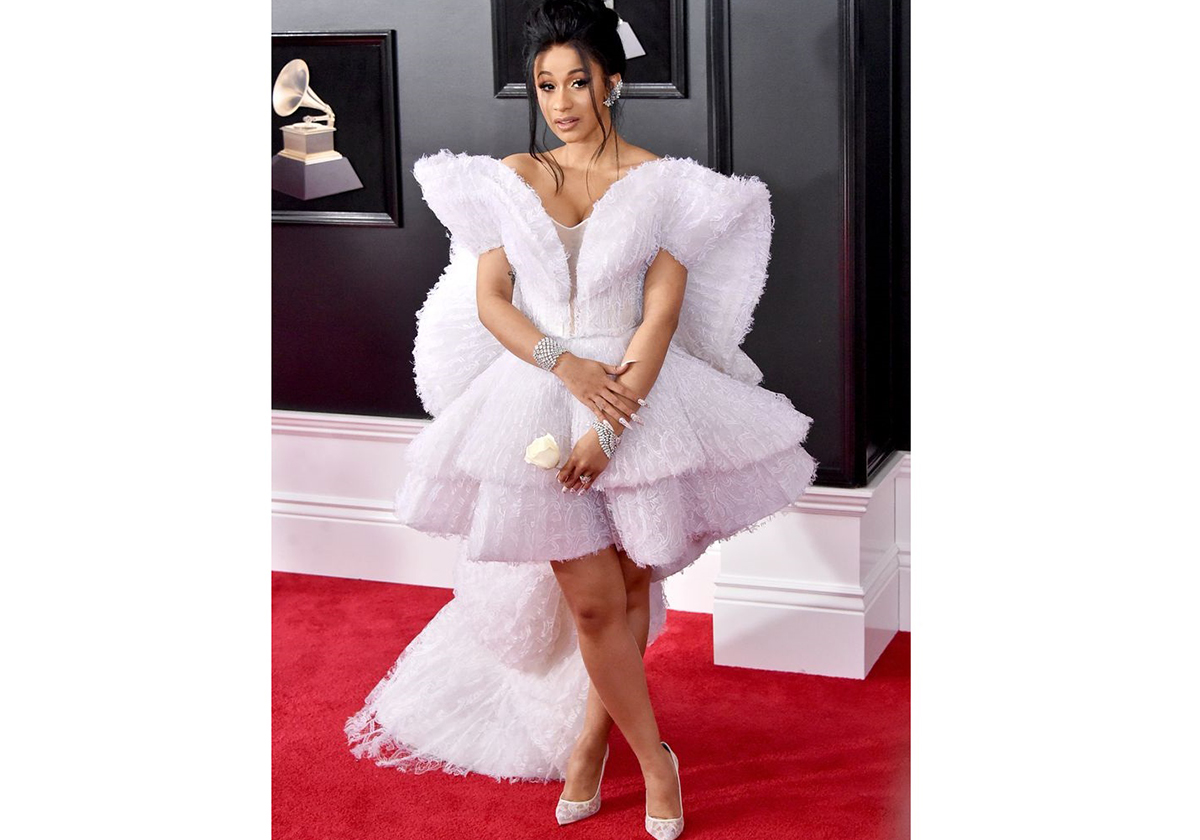 Cardi B وفستان Ashi Studio