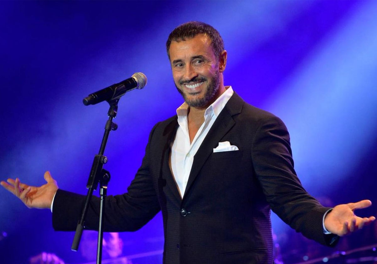كاظم الساهر وخطيبته سارة في كواليس The Voice