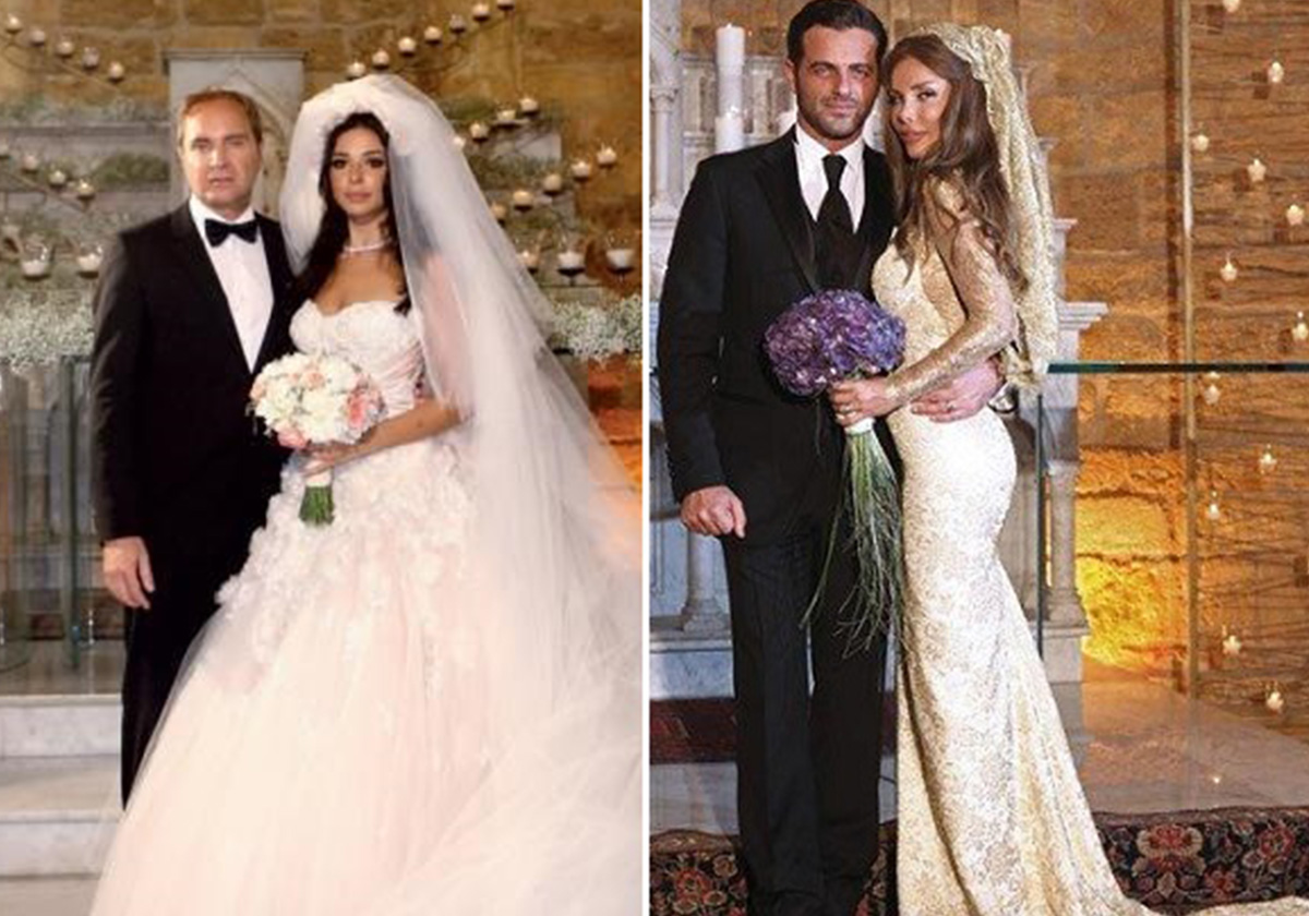 فستاني زفاف نادين نسيب نجيم ونيكول سابا
