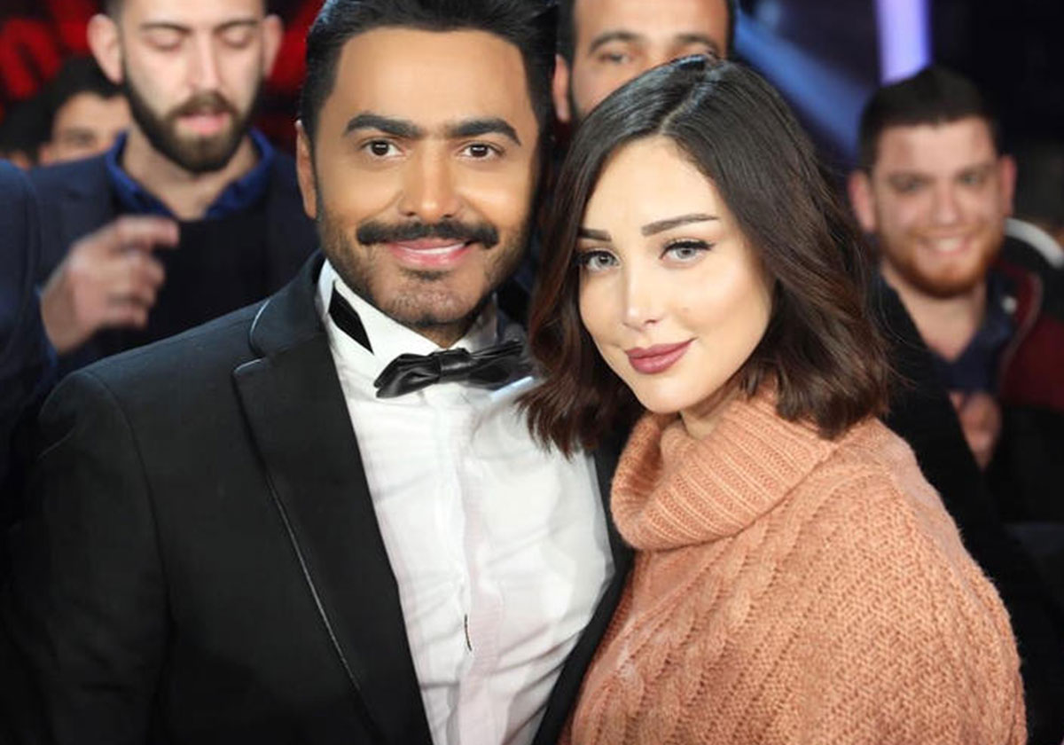 بسمة بوسيل تعلن انفصالها عن تامر حسني والطلاق قريب!