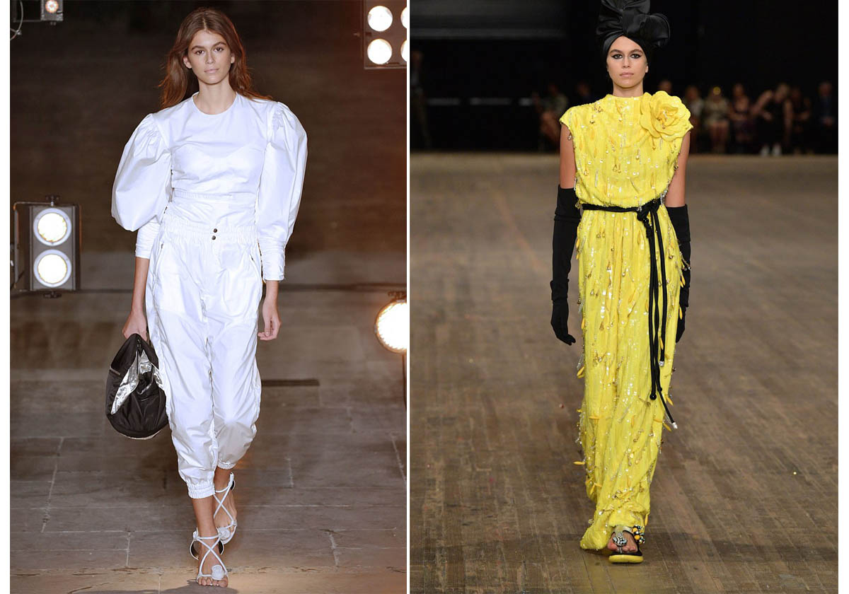 كايا جيربر في عرض ازياء Isabel Marant ومارك جايكوبز لصيف 2018