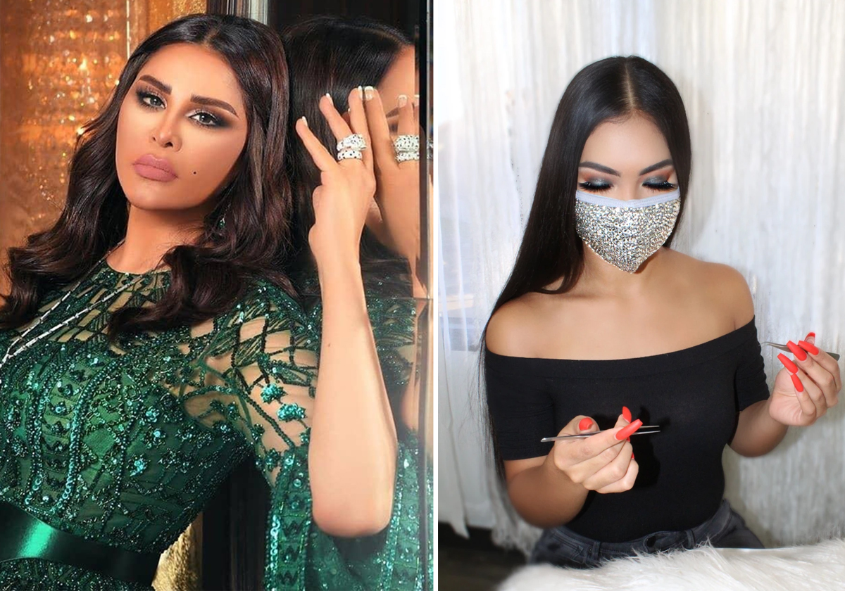 أحلام تشن هجوماً بسبب الكمامة الألماس